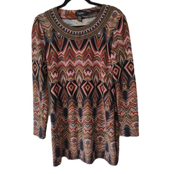 Papillon Boho SWEATER BUNDLE Women's Large Tunic & Knee Length Sheath Stretchy - Picture 6 of 9